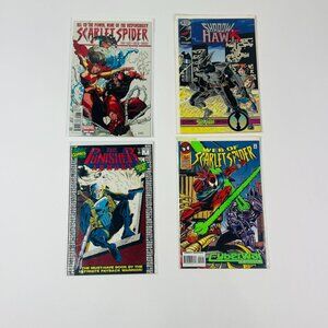 Marvel & Image 4 Comics Scarlet Spider,Shadowhawk, The Punisher Scarlet Spider